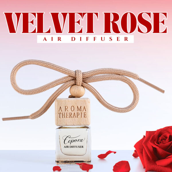 Velvet Rose Car Hanging Perfume by Cepora