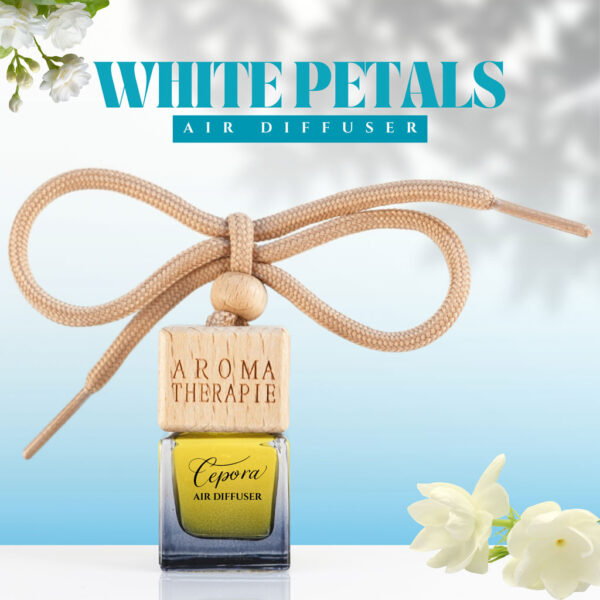 White Petal Car Hanging Perfume by Cepora